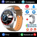 2025New For Android and ios Smart Watch Men AMOLED Screen GPS Motion trajectory Heart Rate Bluetooth Calls SmartWatch Waterproof