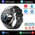 2025New For Android and ios Smart Watch Men AMOLED Screen GPS Motion trajectory Heart Rate Bluetooth Calls SmartWatch Waterproof