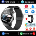 2025New For Android and ios Smart Watch Men AMOLED Screen GPS Motion trajectory Heart Rate Bluetooth Calls SmartWatch Waterproof