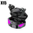 X15 TWS Gaming Earbuds Wireless Bluetooth Earphones With Mic Bass Audio Sound Positioning 9D Stereo Music HiFi Headset For Gamer