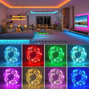 RGB Led Strip Lights 5m 10m 20m 30m Led Room Light with APP Control Flexible Ribbon Luces Led Tape for Room Bedroom Decoration